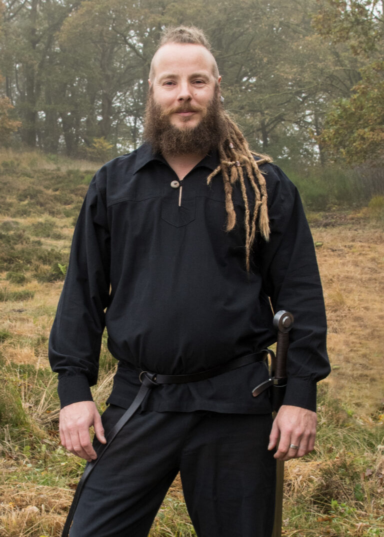Chemise médiévale Götz – noir