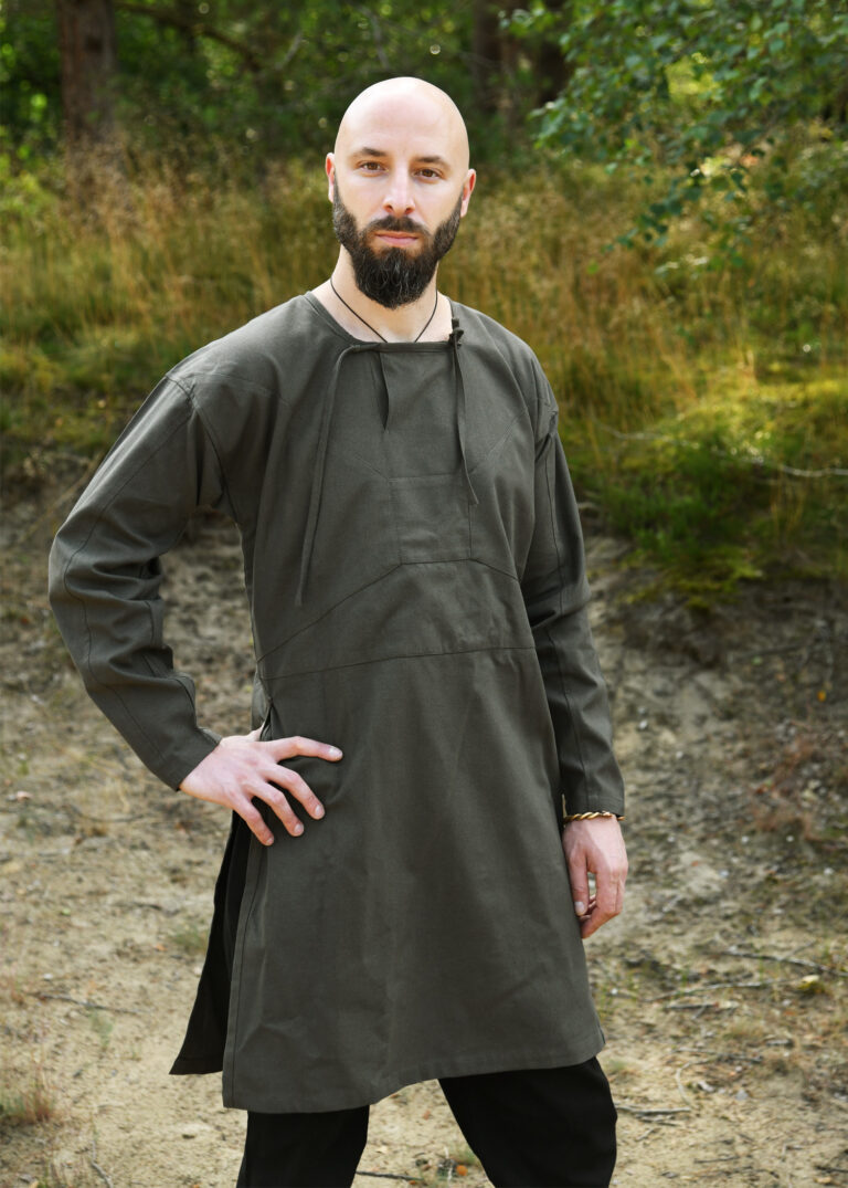 Tunique viking Viborg – vert olive foncé