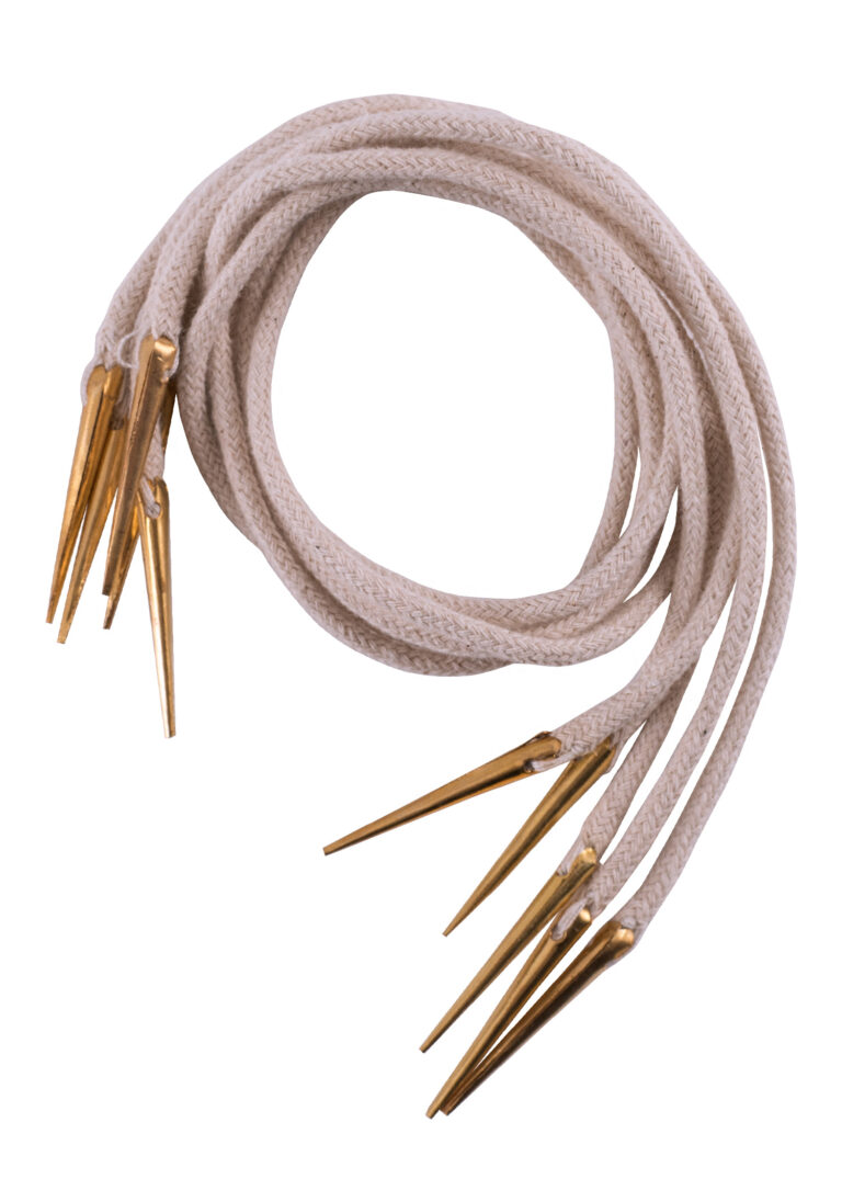 Lacets médiévaux tressés à ferrets – lot de 5 – vue 1