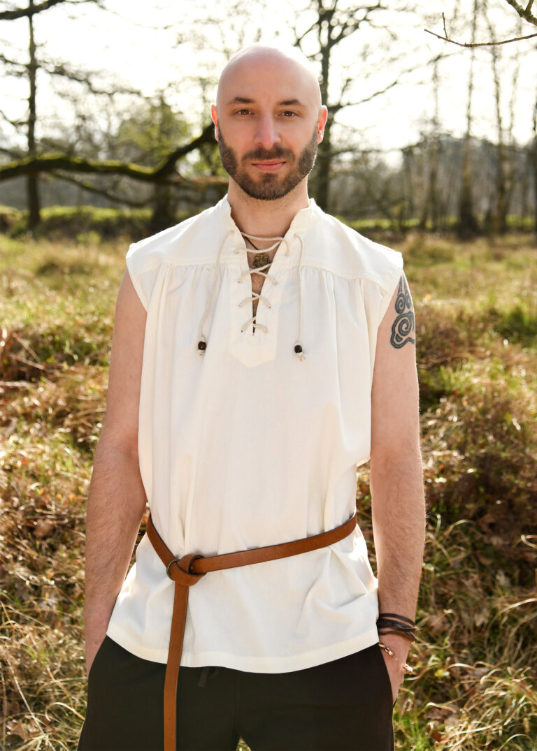 Chemise sans manches Konstantin – naturel