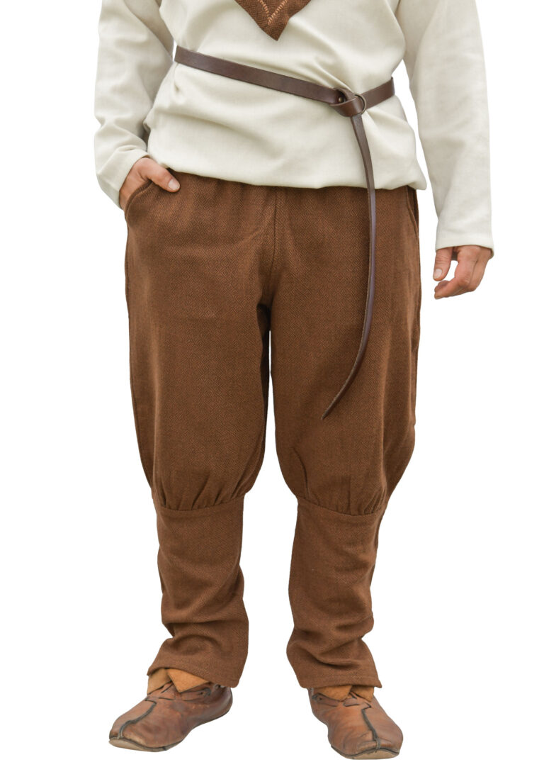 Pantalon viking Helmer en laine – brun