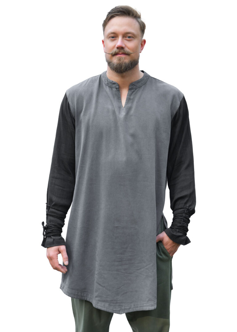 Tunique Ruvan à laçages – gris