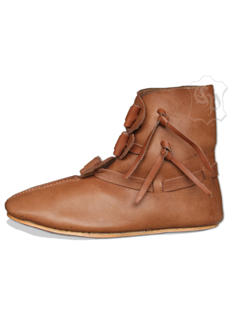 Bottes médiévales cousues-retournées à 3 boutons – vue 1