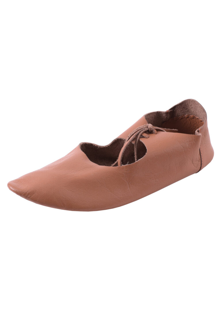 Chaussures médiévales cousues-retournées à lacets – vue 1