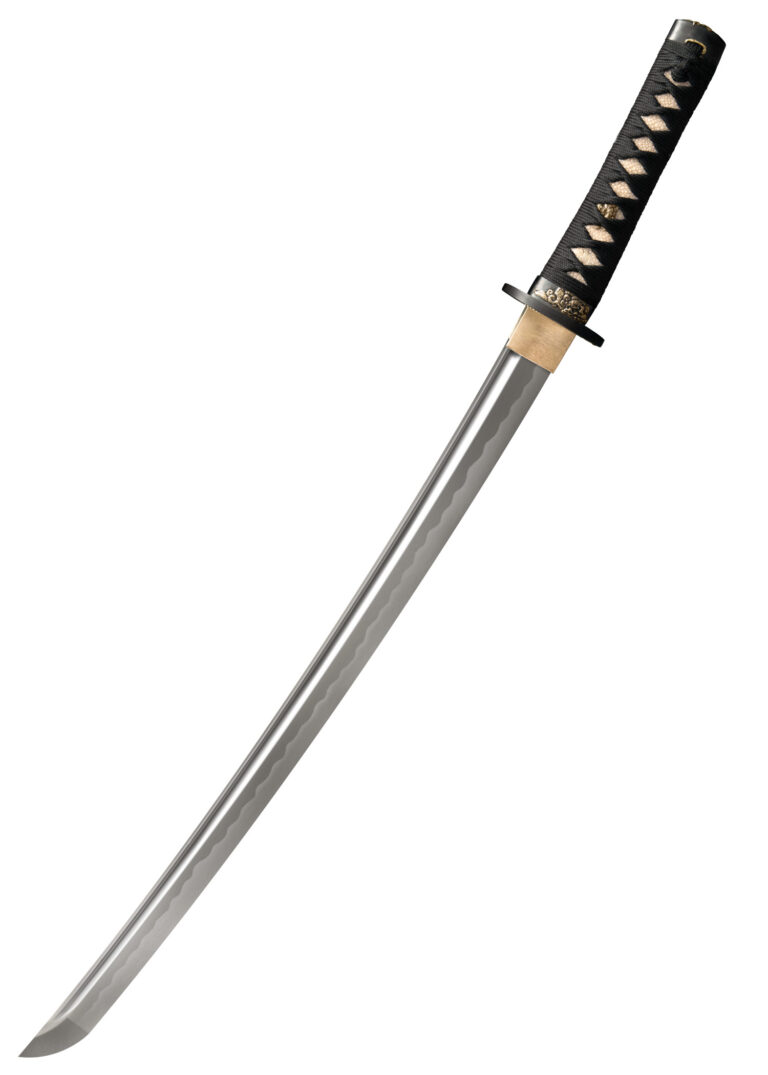 Wakizashi Gold Lion – Cold Steel, lame en acier damas