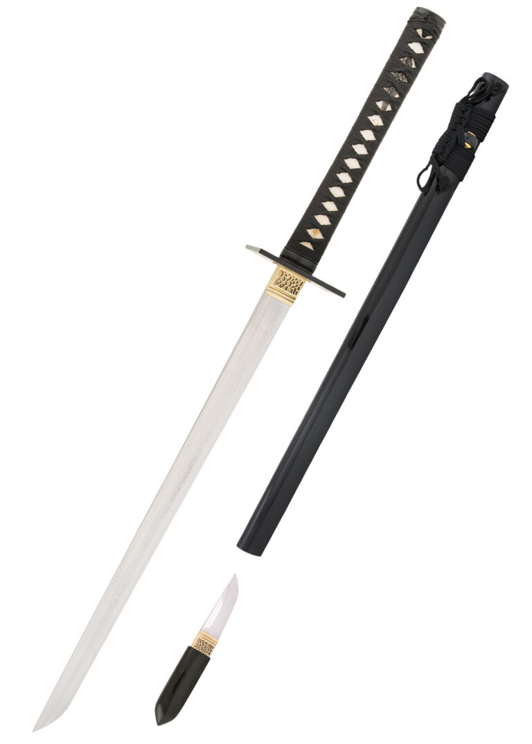 Chokuto Shinobi – BattleBlades, lame T10 affûtée et tanto fourni