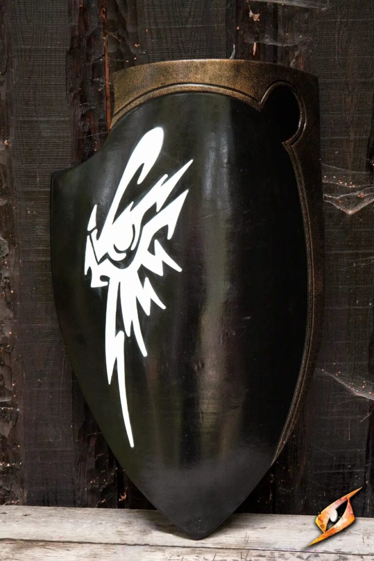 Bouclier GN drow Epic Armoury en mousse – version noir