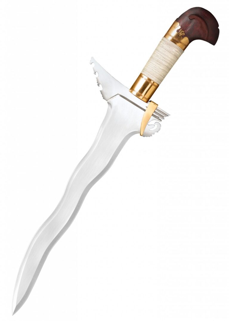 Dague kriss Cold Steel à lame ondulée avec fourreau