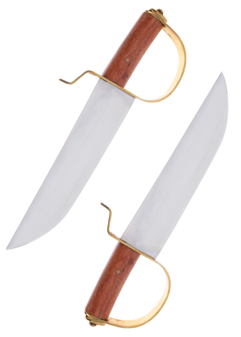 Épées papillon Cold Steel – la paire, acier 1060 et fourreau en cuir