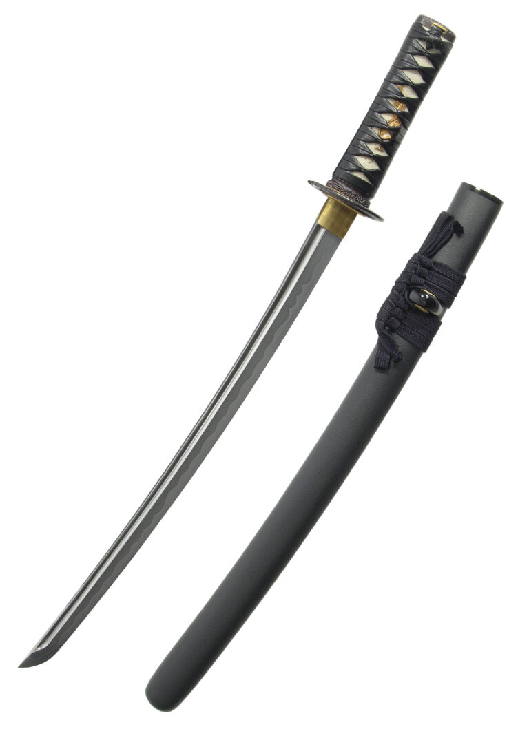 Wakizashi Musashi – Hanwei, lame forgée en acier au carbone