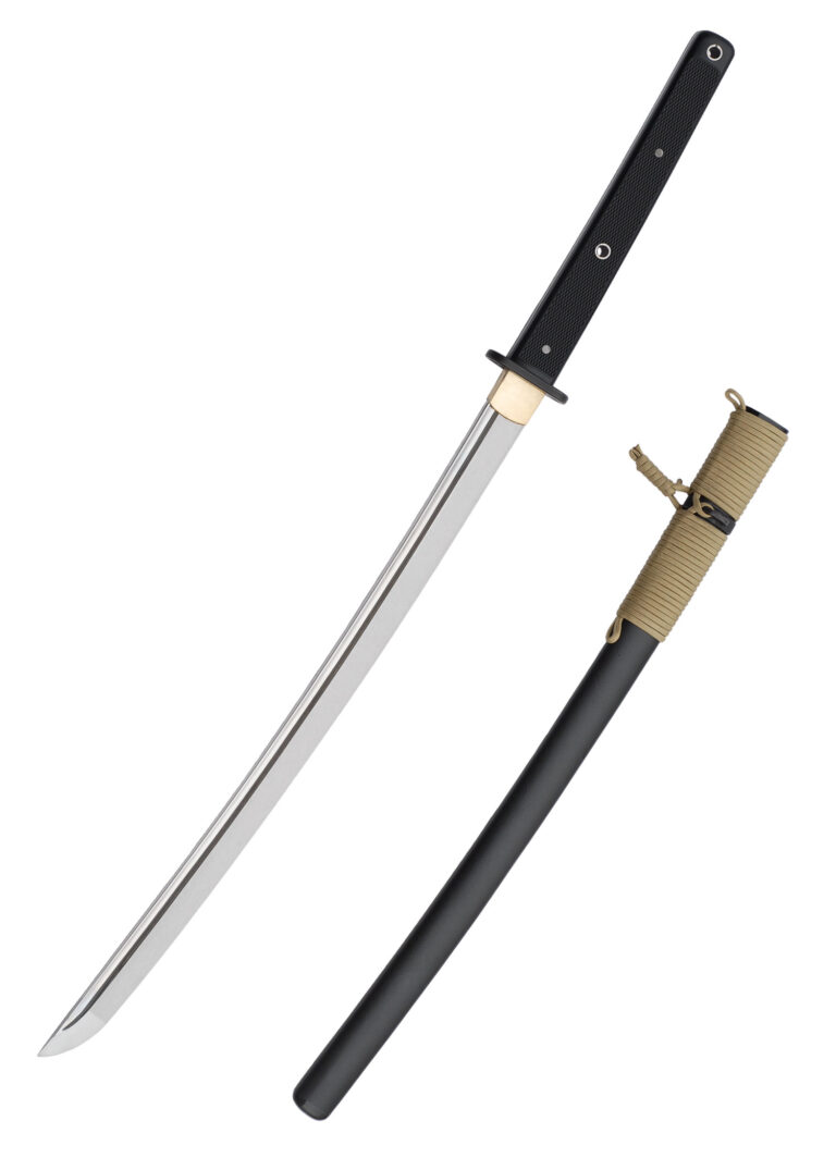 Wakizashi Tactical – Hanwei, lame 5160 à soie pleine pour l’extérieur