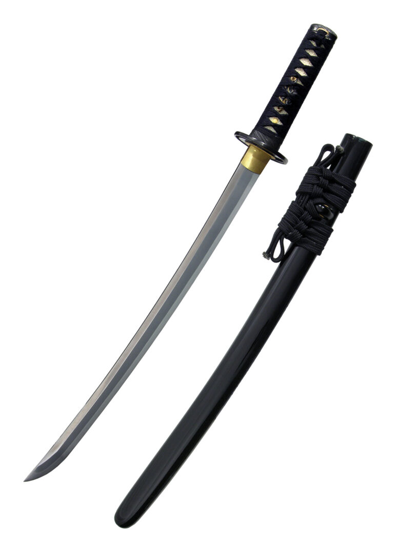 Wakizashi Great Wave – Hanwei, lame T10 forgée à la main