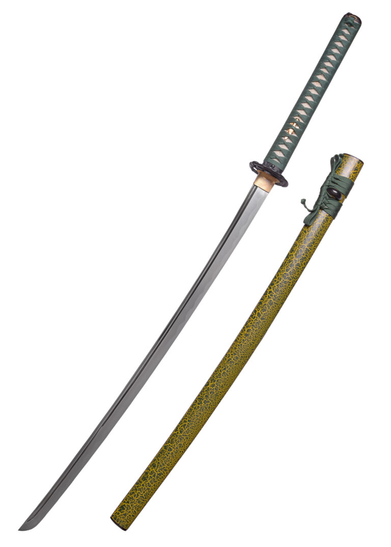 Katana Snake – Hanwei, lame T10 à hamon ondulé et saya décorative