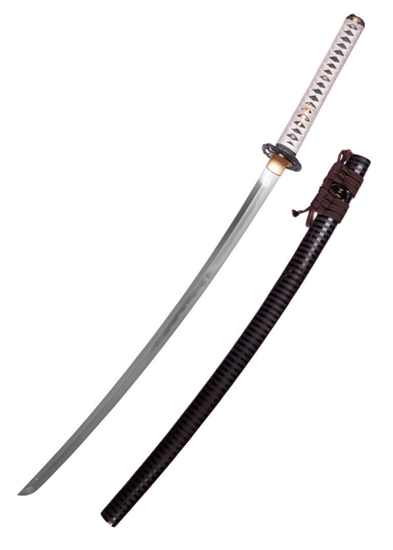 Katana Snake acier plié – Hanwei, monture noir et blanc