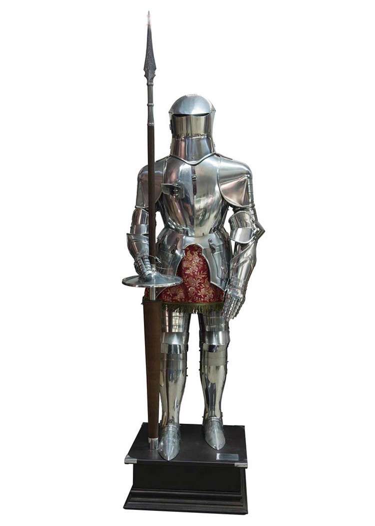 Armure de tournoi avec hampe décorative Marto – vue 1