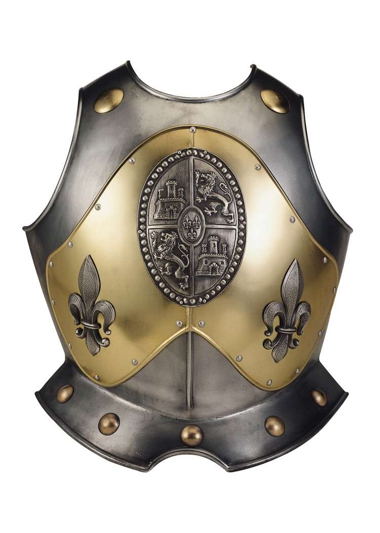 Plastron espagnol fleur de lys doré Marto – vue 1