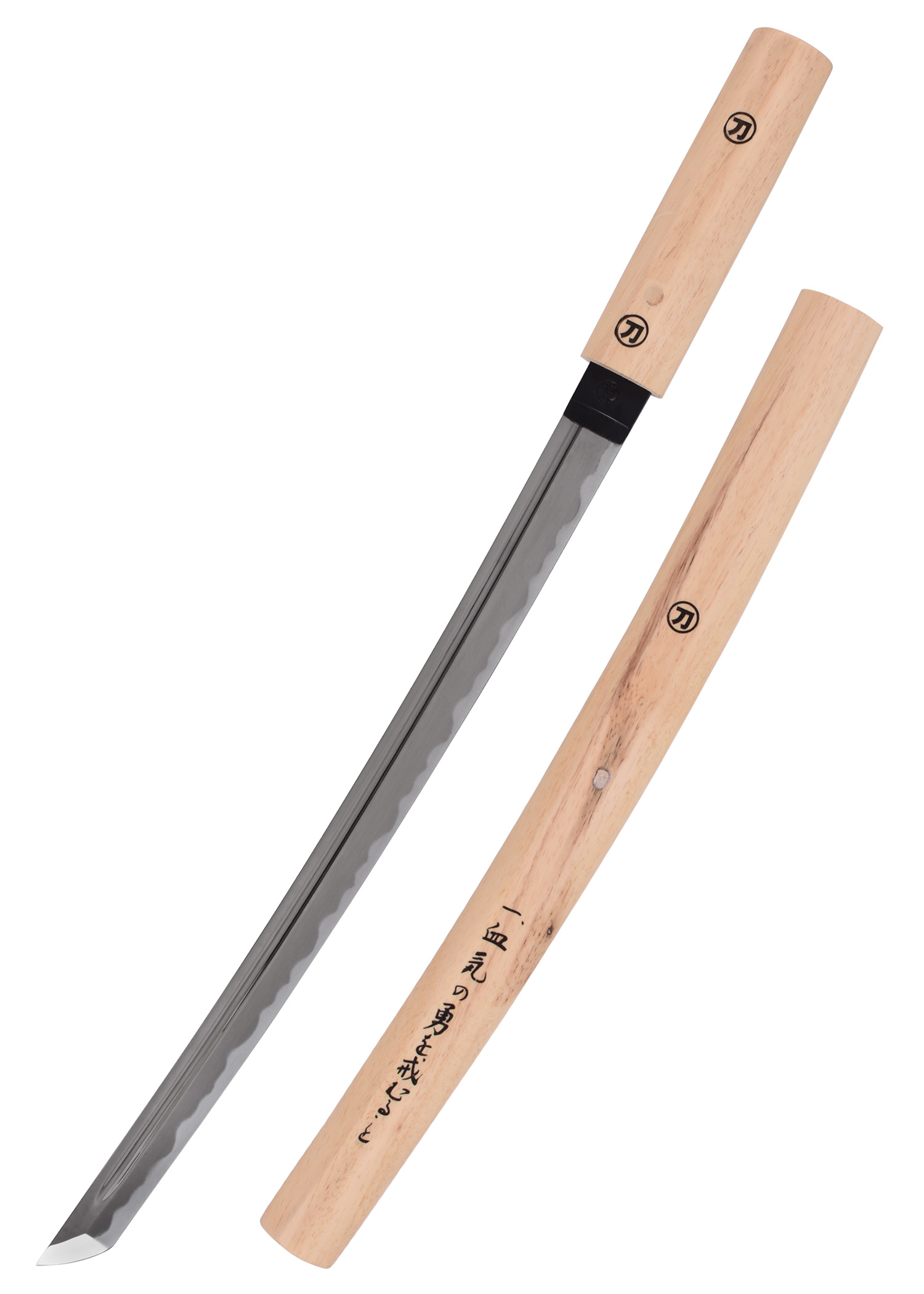 Wakizashi shirasaya – Marto, monture de conservation en bois