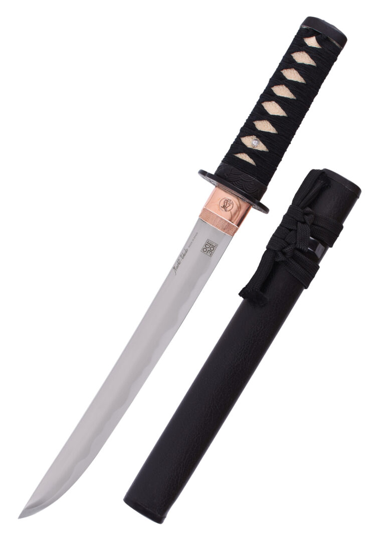 Tanto assorti au katana Crane – Marto, tsuba et poignée tressée