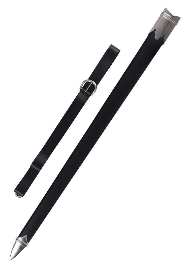 Fourreau Excalibur Marto noir avec ceinture et garnitures nickelées