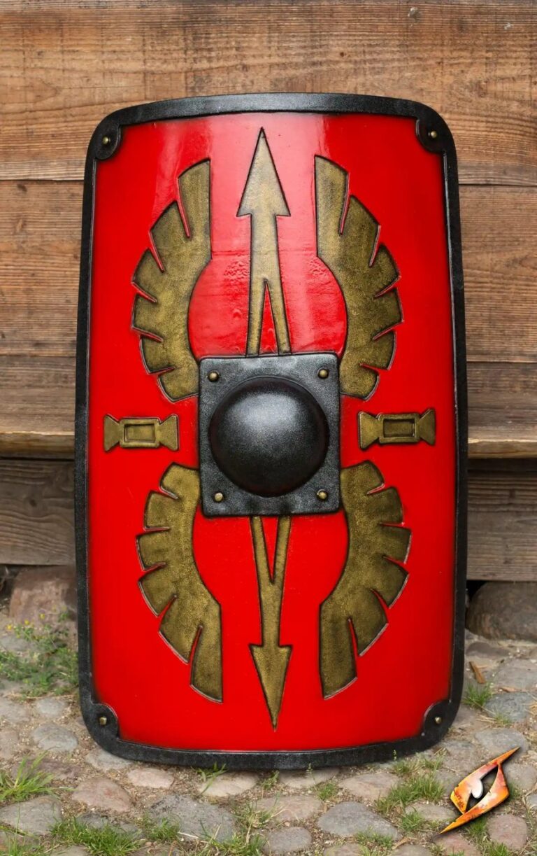 Scutum GN rectangulaire Epic Armoury en mousse – version rouge vif