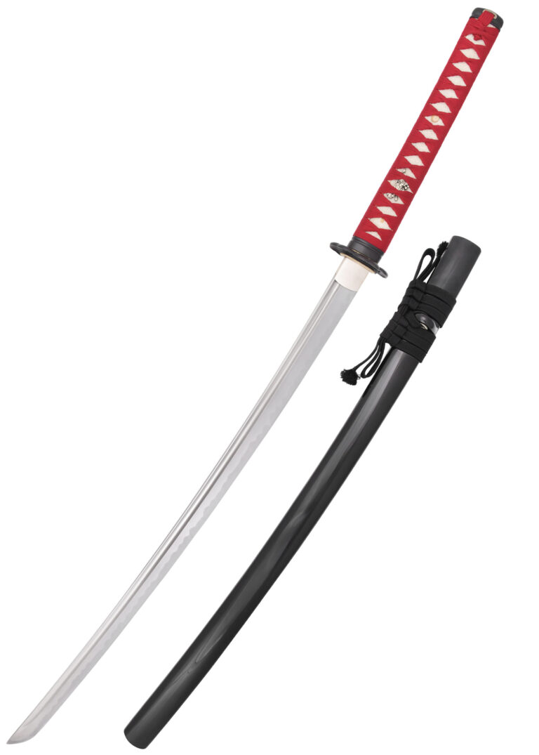 Katana Spring Sakura forgé – Dragon King, trempe différentielle