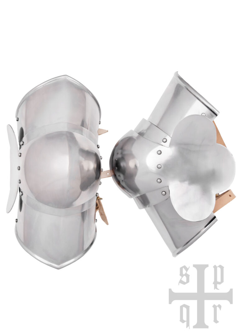 Cuissots et genouillères du XVe siècle – acier 1,6 mm – vue 1