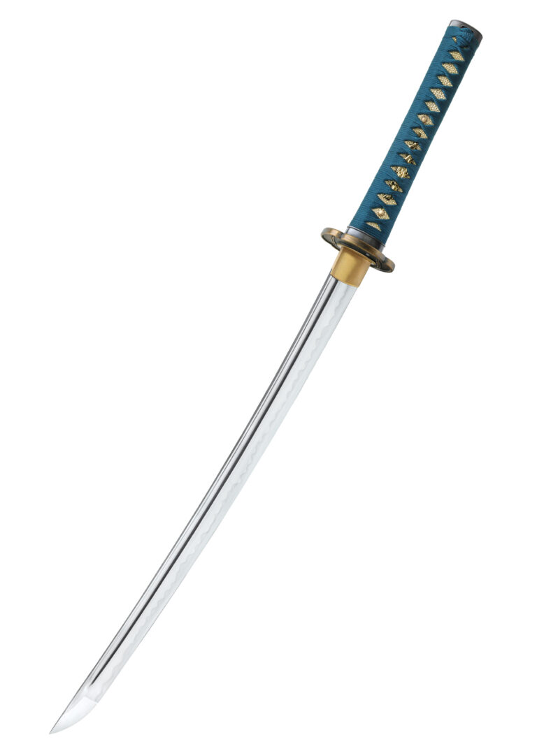 Wakizashi Shikoto Longquan Master Teal – United Cutlery, acier 1060 forgé