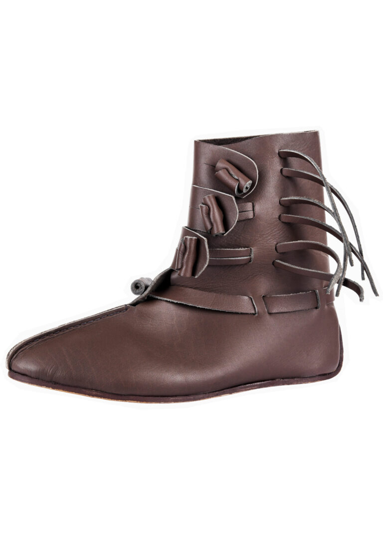 Demi-bottes vikings Hedeby à boutons – vue 1