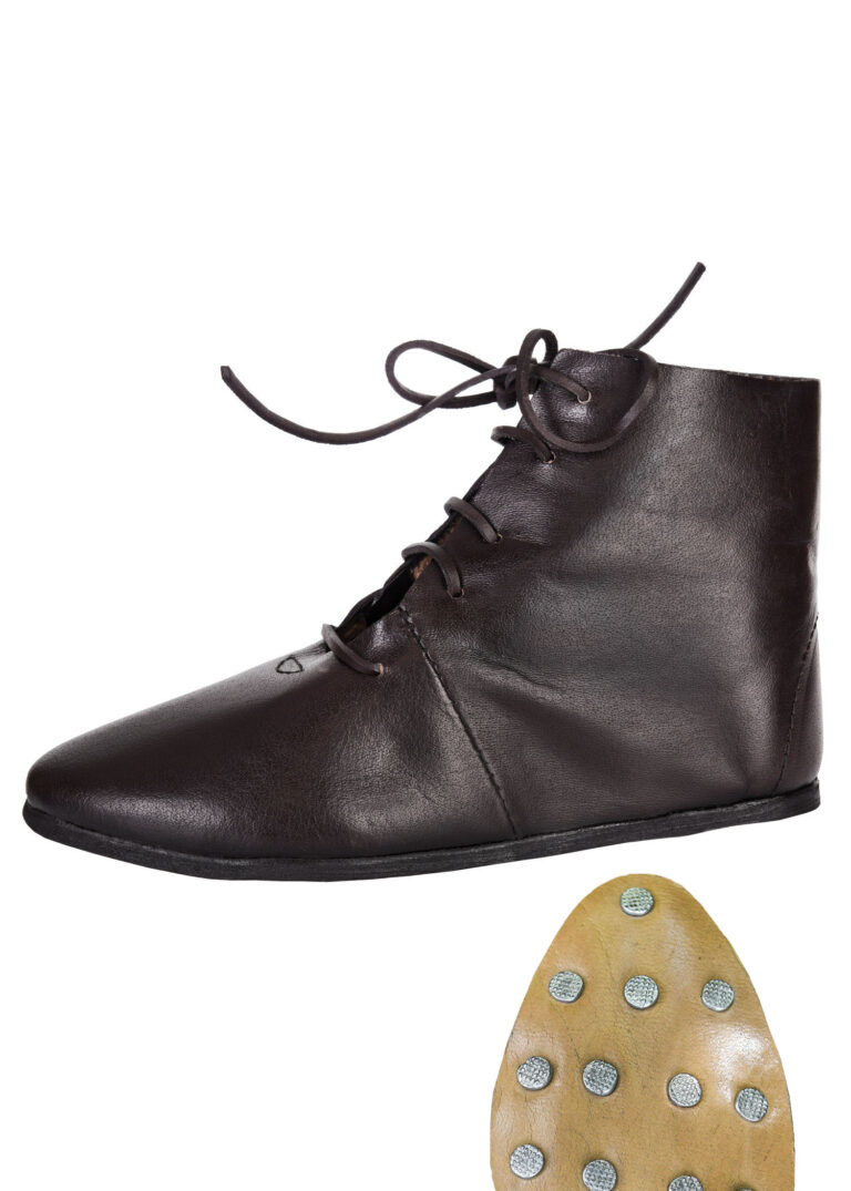 Chaussures médiévales montantes à lacets – vue 1