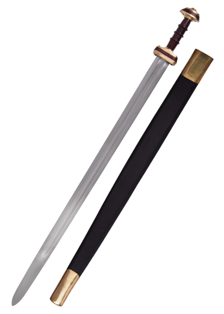 Épée saxonne avec fourreau, vue d’ensemble