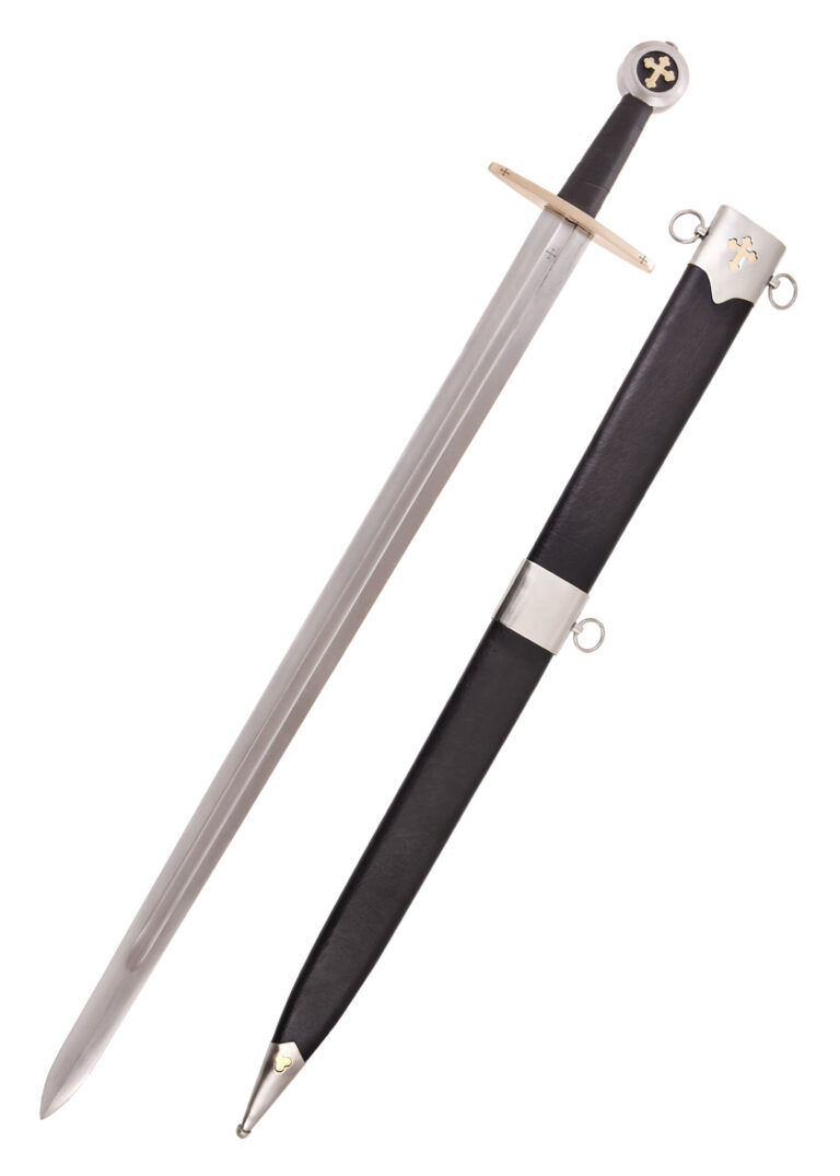 Épée templière Militia Templi, vue d’ensemble