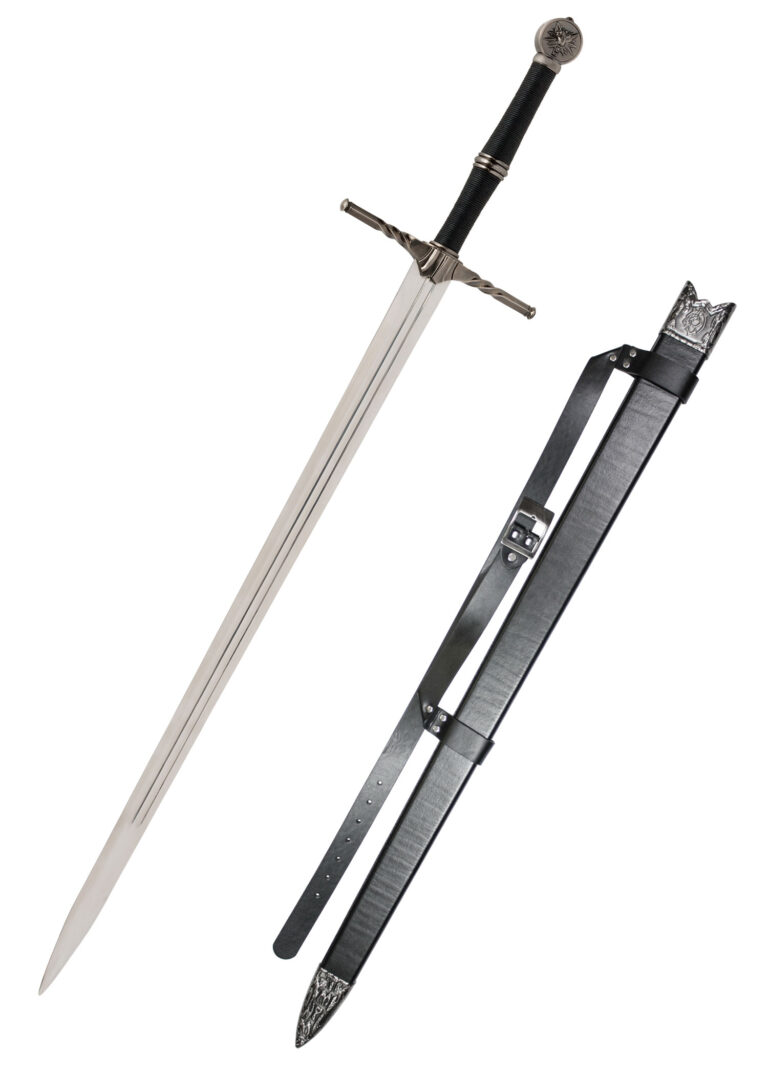 Épée Witcher école du Loup, épée d’acier à deux mains
