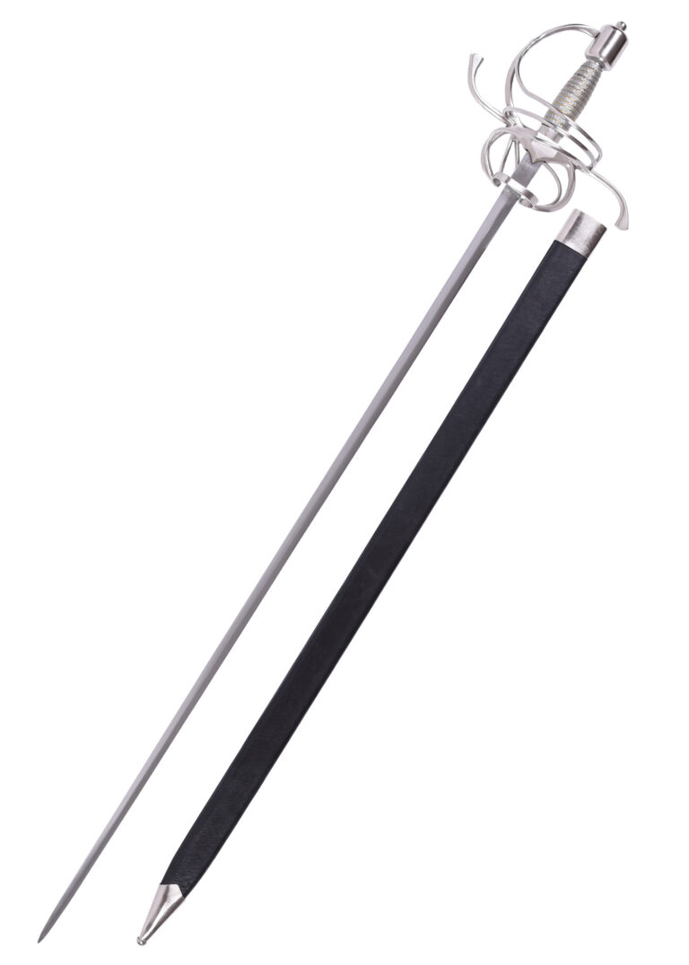 Rapière allemande du XVIIe siècle, vue d’ensemble
