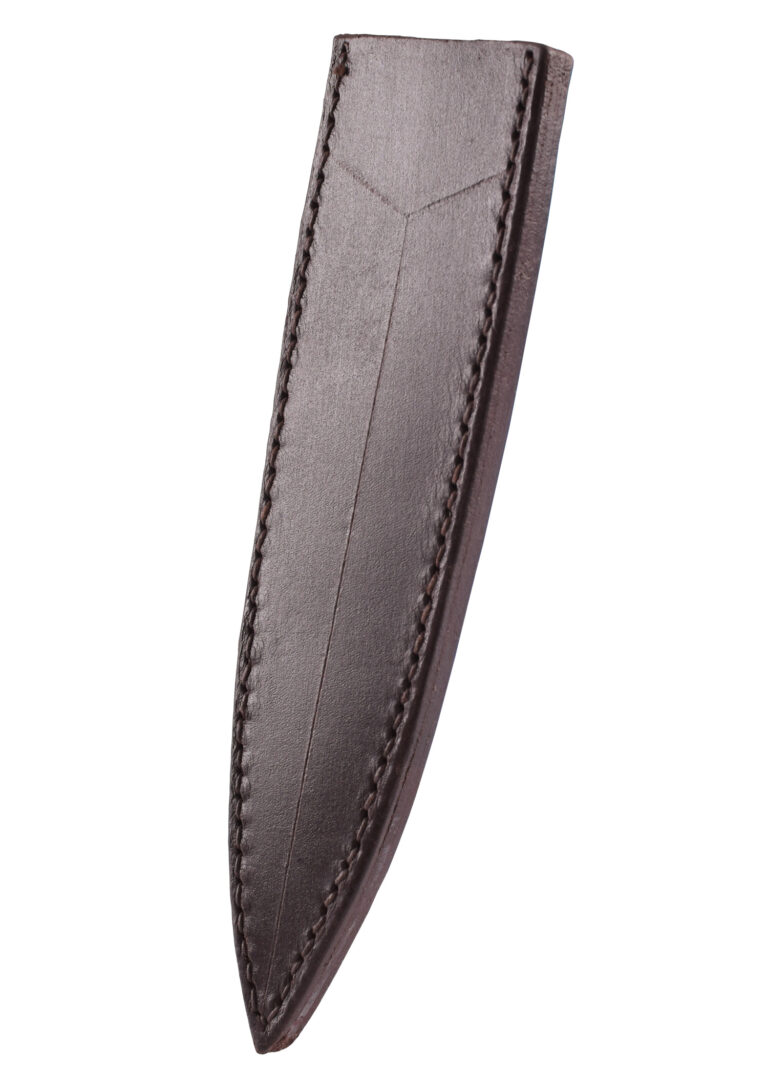 Gaine pour dague de botte en cuir marron