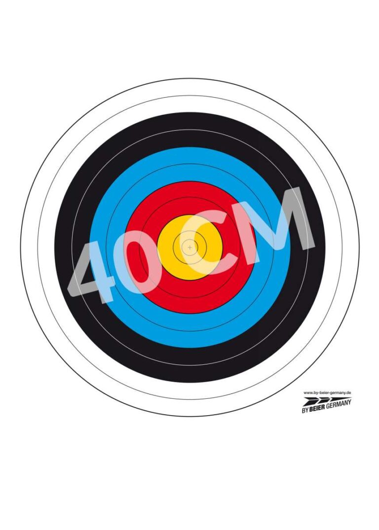 Blasons d’archerie 40 cm en papier – lot de 10