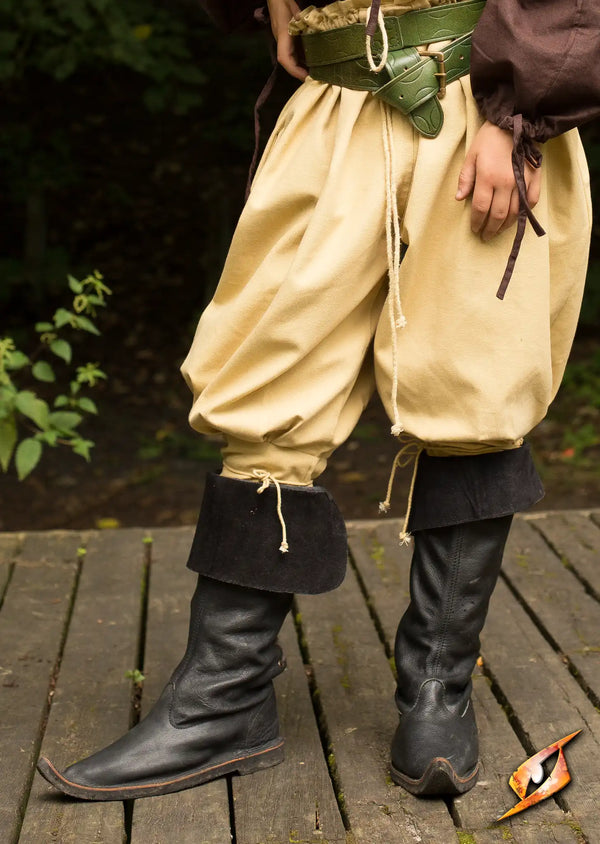 Bottes Traveler en cuir noir Epic Armoury