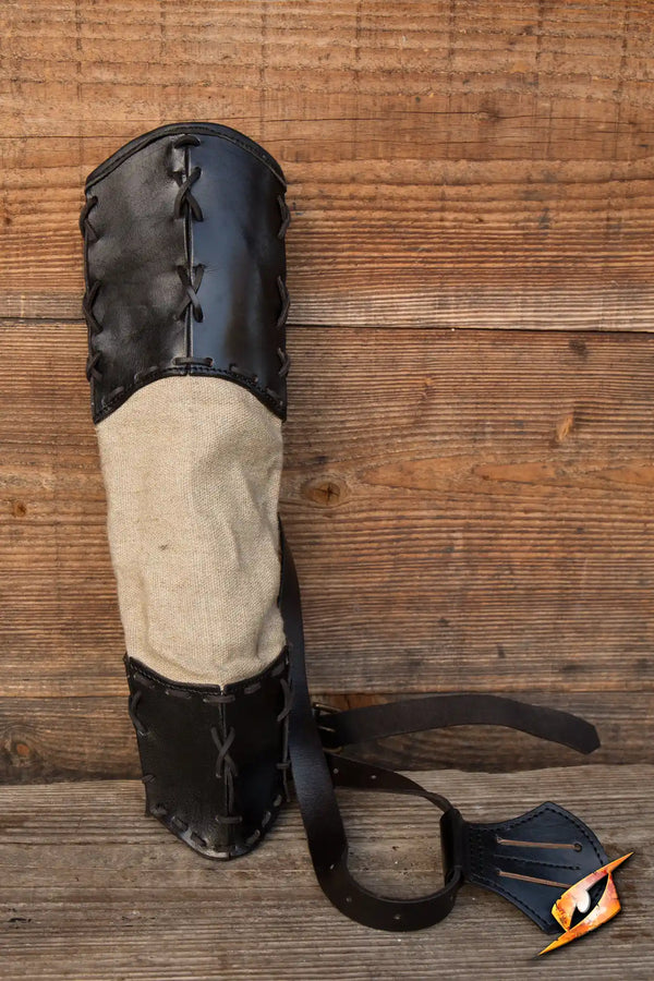 Carquois Wildling noir en cuir – Epic Armoury