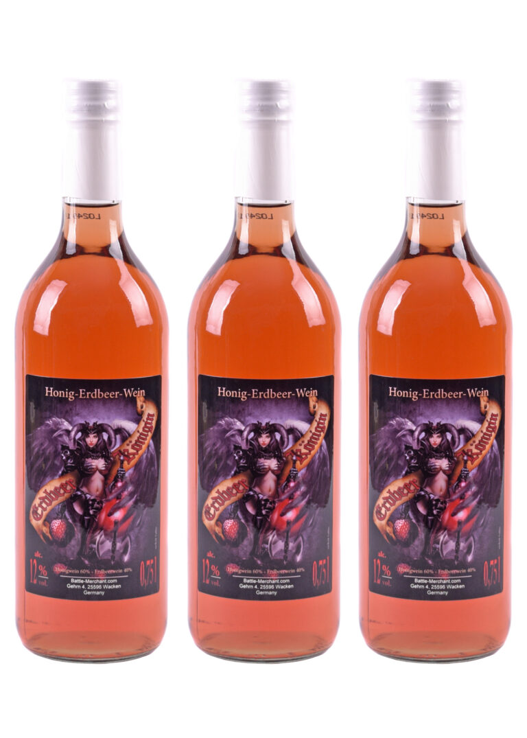 Hydromel à la fraise Erdbeerkönigin 12 % vol., bouteille de 0,75 L