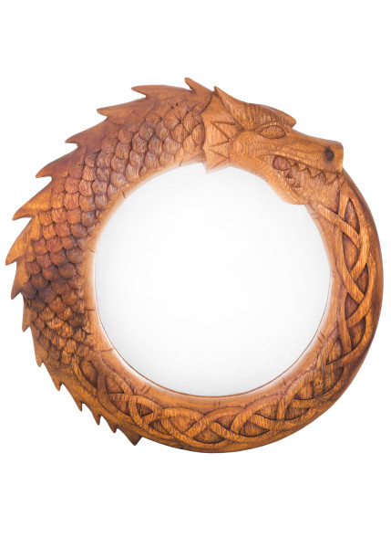 Miroir mural viking serpent de Midgard – 25 cm