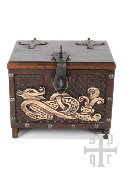 Petit coffre viking Midgard – 33 cm – avec défauts