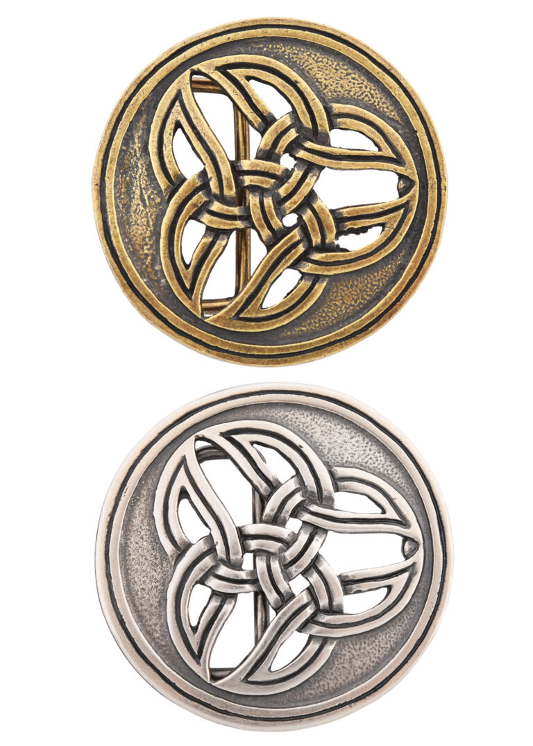 Boucle de ceinture triquetra celtique