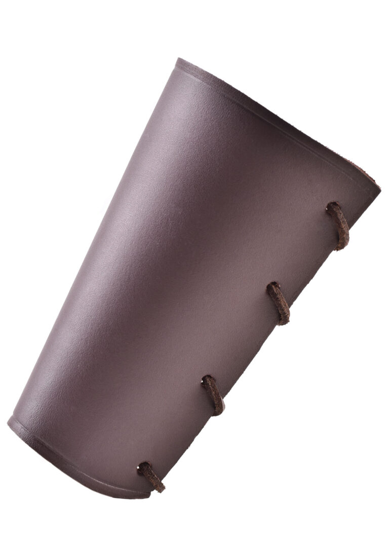Protège-bras d’archer en cuir marron – 19 cm