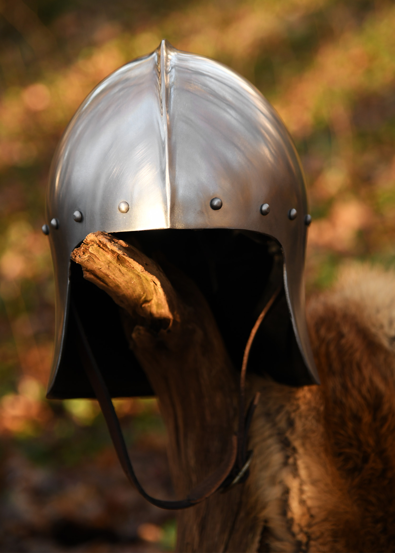 Casque d’archer anglais du XVe siècle – acier 1,6 mm 2 Casque d’archer anglais du XVe siècle – acier 1,6 mm – vue 1