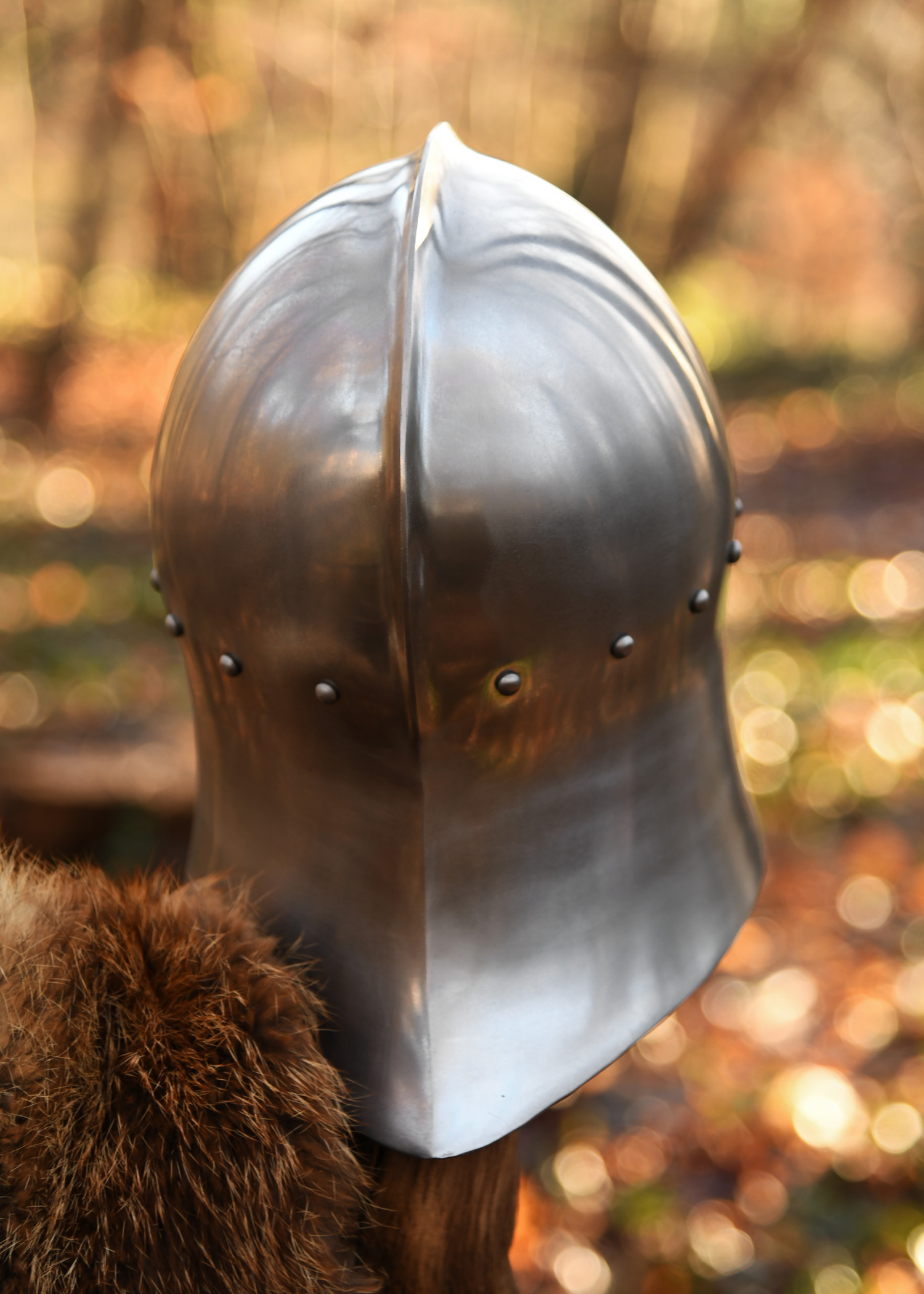Casque d’archer anglais du XVe siècle – acier 1,6 mm 4 Casque d’archer anglais du XVe siècle – acier 1,6 mm – vue 3