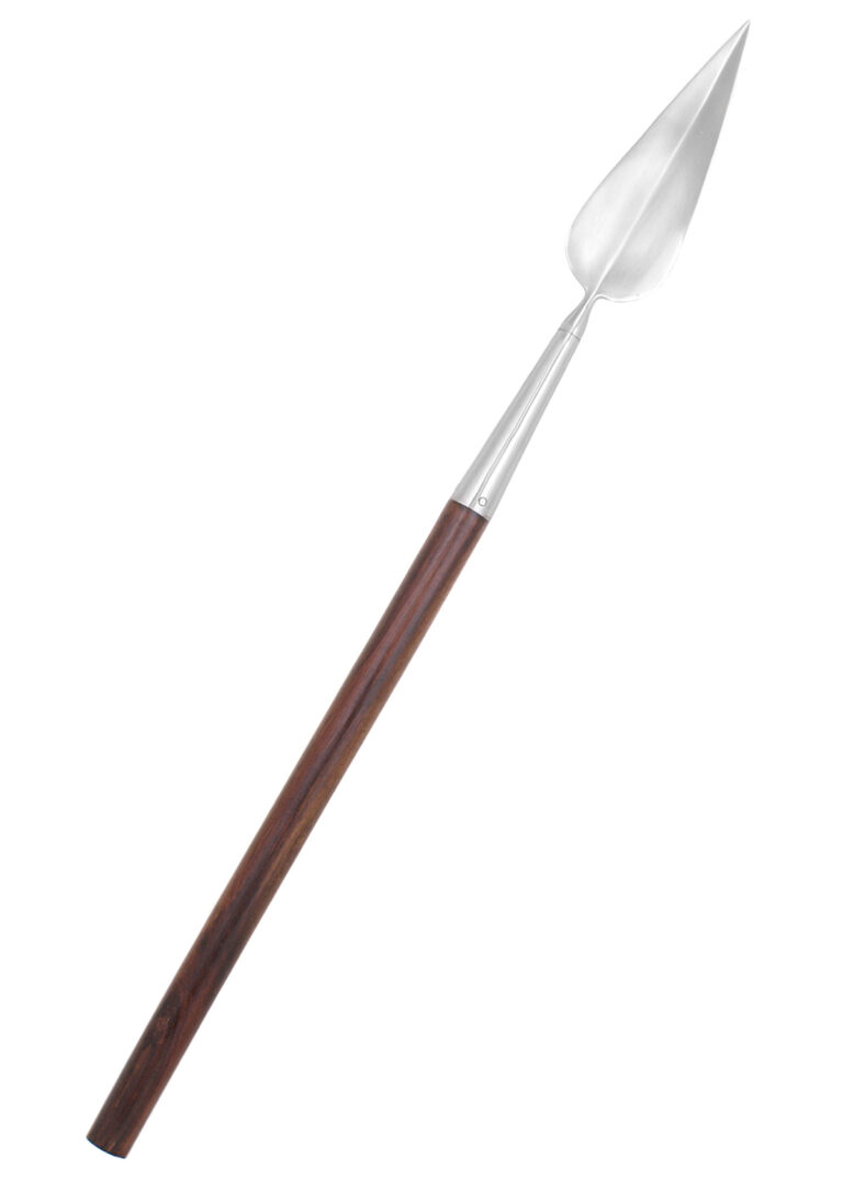Lance de jet avec hampe en bois, vue d’ensemble