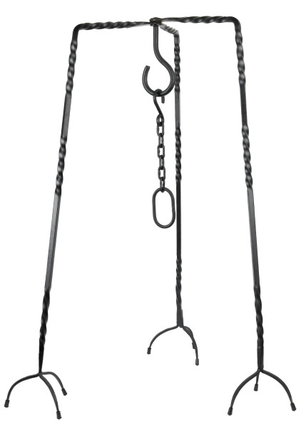Trépied de cuisine pliant en acier forgé – 93 cm