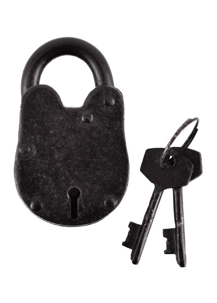 Petit cadenas en acier avec deux clés – 5,5 cm