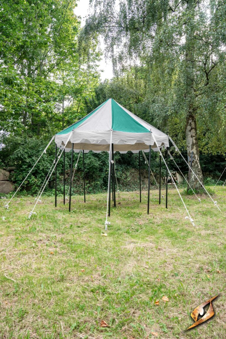 Toit pavillon 3 m Epic Armoury, naturel et vert