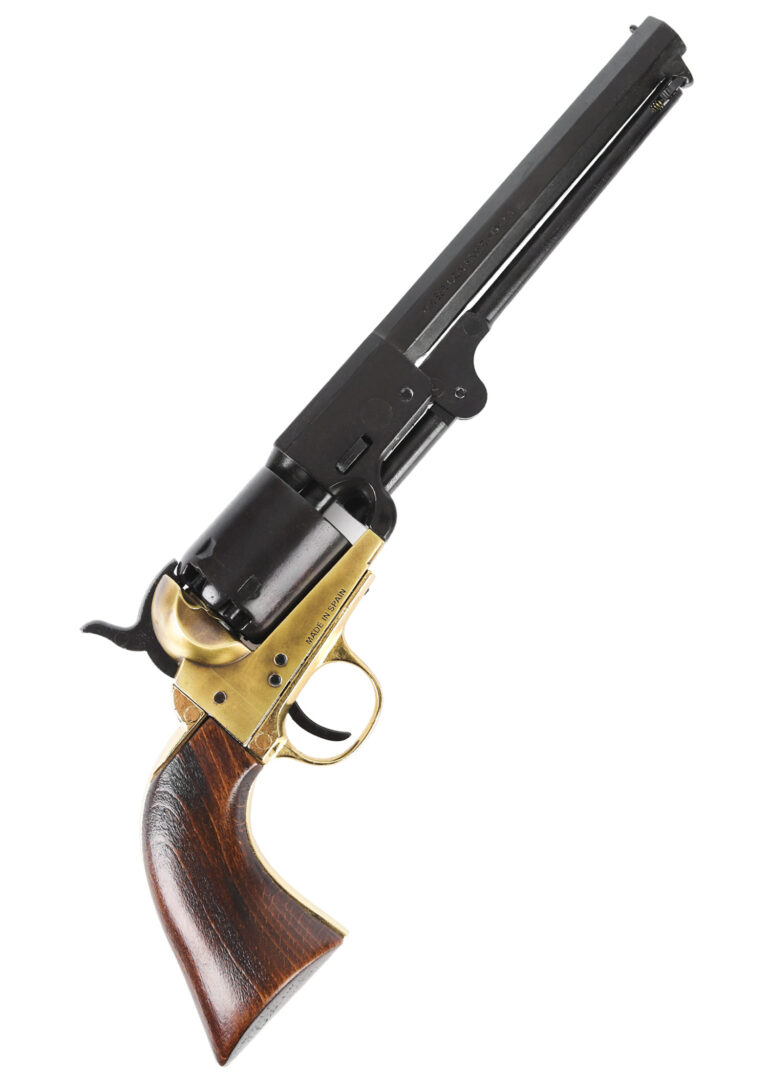 Colt Navy 1851 noir et laiton, vue d’ensemble du revolver