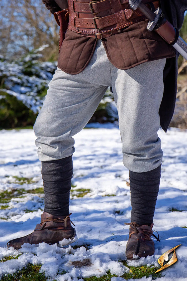 Pantalon viking Fimbul en laine à chevrons